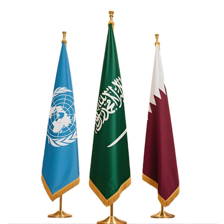 National Flag Display Kit With Weighted Base - Yorkn Inc✅