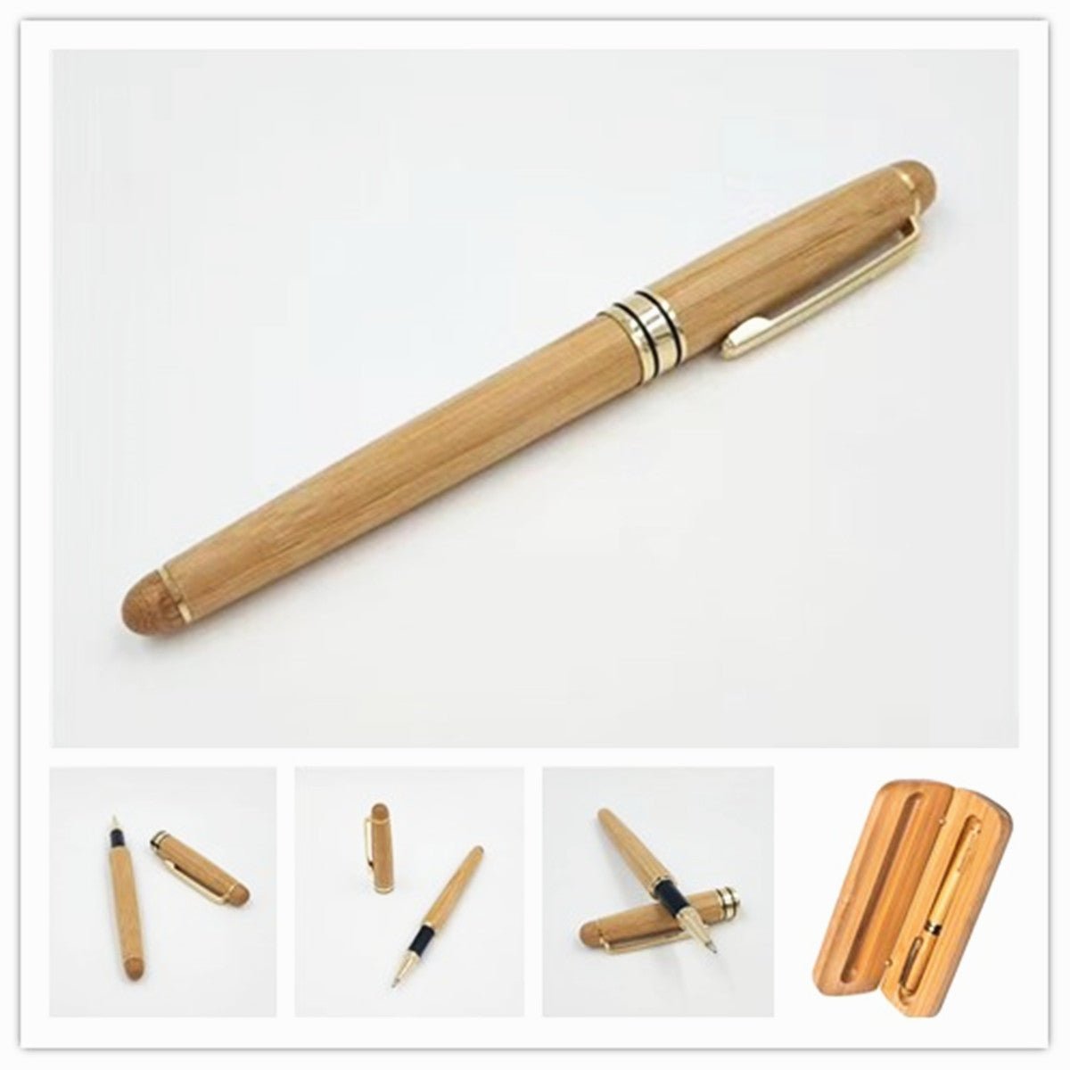 Natural Bamboo Pen With Box Set - Yorkn Inc✅