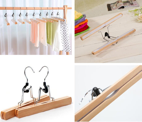 Non Slip Multifunctional Wooden Hangers For Skirt - Yorkn Inc✅