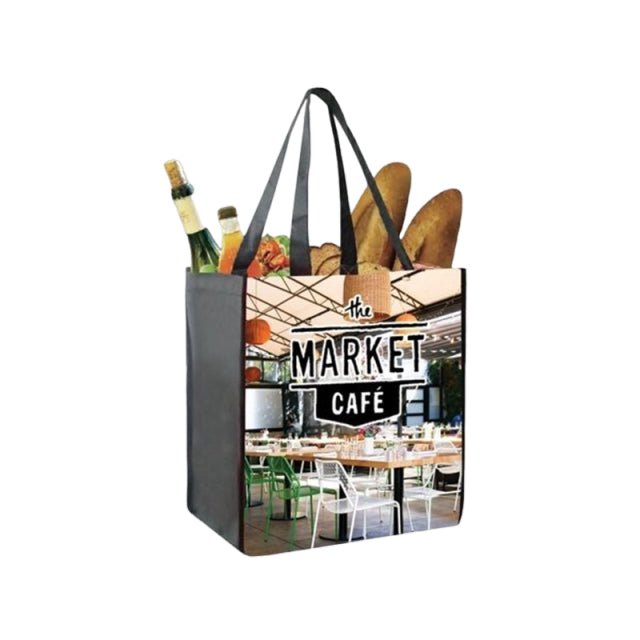Non Woven Two Tone Gusset Tote Bag 4c Process Sublimation Print - Yorkn Inc✅