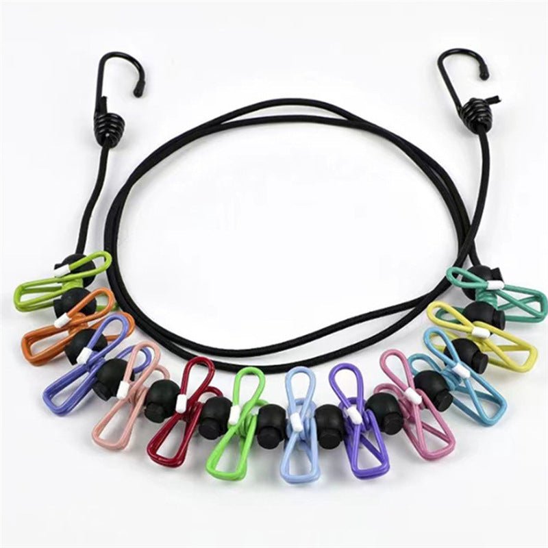 Outdoor Clothesline 12clips And Pouch Set - Yorkn Inc✅