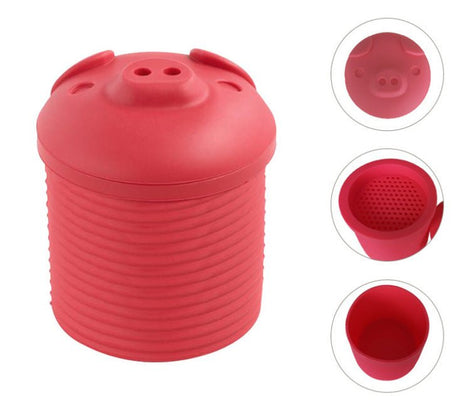 Pig Shaped Silicone Grease Container - Yorkn Inc✅
