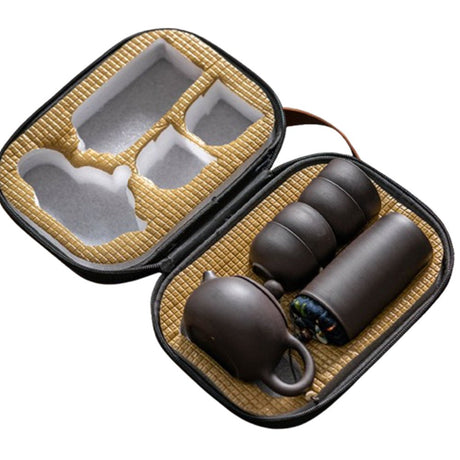Portable Ceramic Travel Tea Set - Yorkn Inc✅