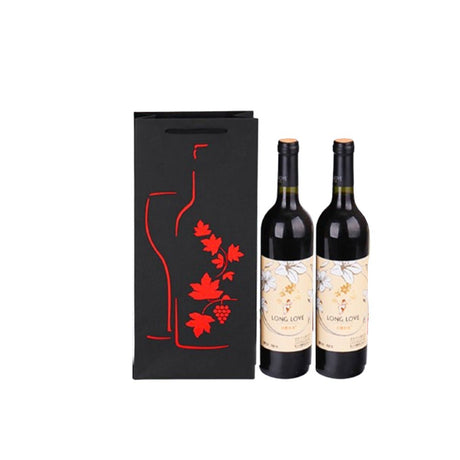Premium Double Wine Bottle Gift Bag - Yorkn Inc✅