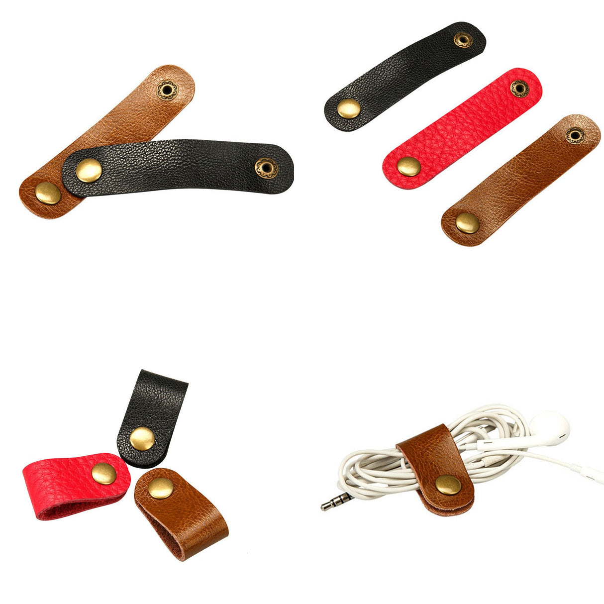 Pu Leather Cable Organizer - Yorkn Inc✅