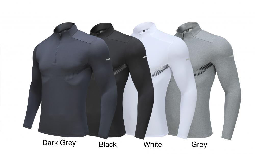 Quarter Zip Long Sleeve Shirt Men Jacket - Yorkn Inc✅
