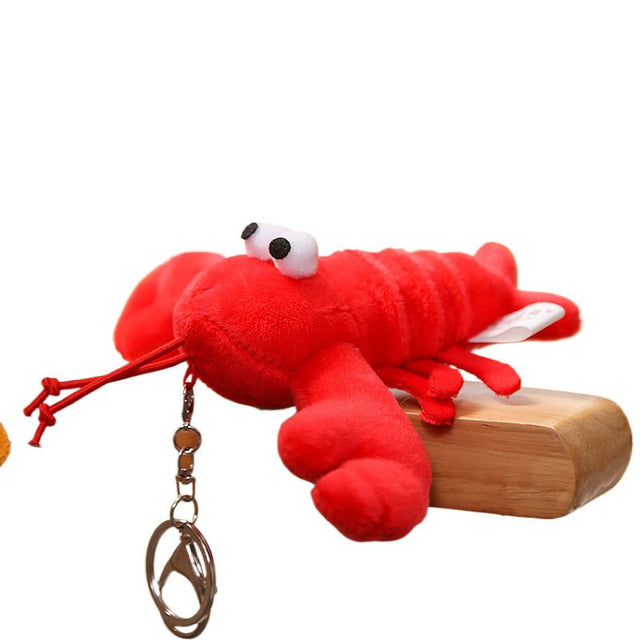 Red Lobster Plush Big Eyes Keychain - Yorkn Inc✅