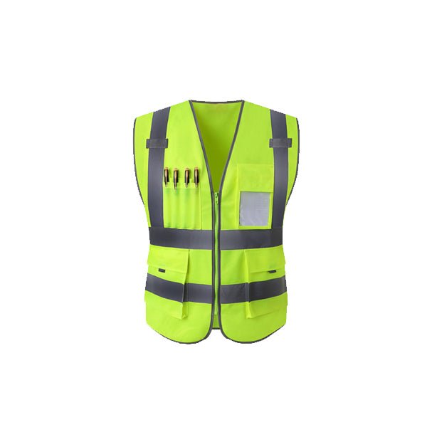 Reflective Safety Vest With Pocket - Yorkn Inc✅