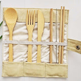 Reusable Bamboo Cutlery Set - Yorkn Inc✅