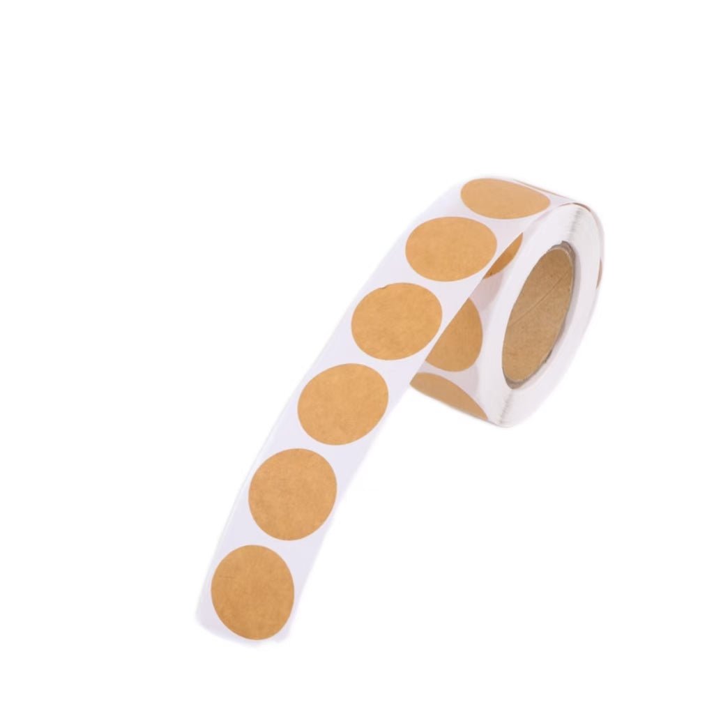 Round Kraft Sticker Roll - Yorkn Inc✅