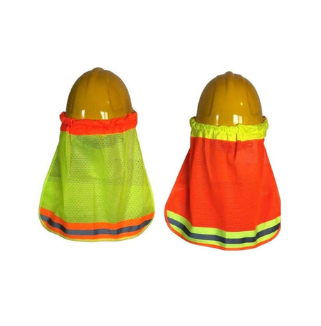 Safety Orange Neck Shade Cover Hard Hat - Yorkn Inc✅