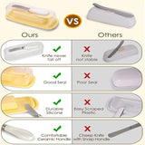 Silicone Butter Dish With Knife - Yorkn Inc✅