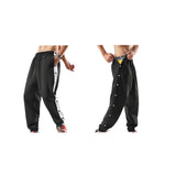 Snap - button Side - slit Casual Pants - Yorkn Inc✅