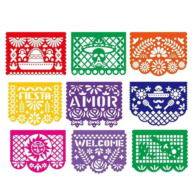 Square Felt Bunting - For Carnival Party - Yorkn Inc✅