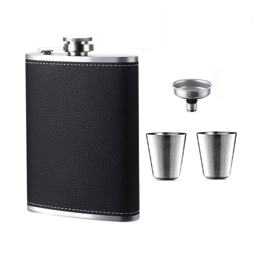 Stainless Steel 8oz Hip Flask Set - Yorkn Inc✅