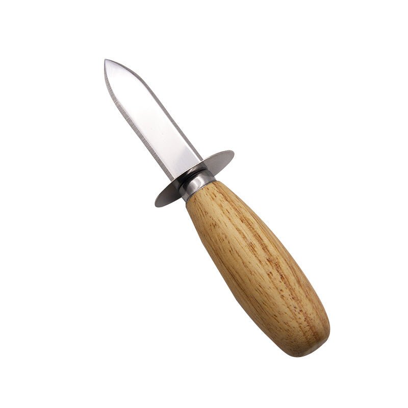 Stainless Steel Oyster Knife With Wooden - Yorkn Inc✅