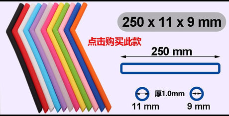 Straight Or Bent Silicone Straw - Yorkn Inc✅