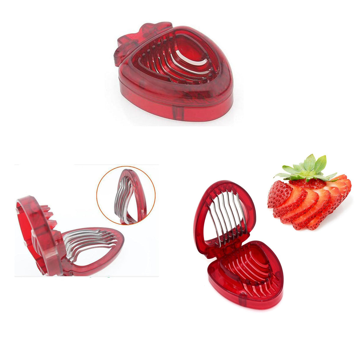 Strawberry Slicer Kitchen Tool - Yorkn Inc✅