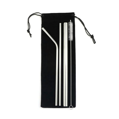 Straws With Velvet Bag - Yorkn Inc✅