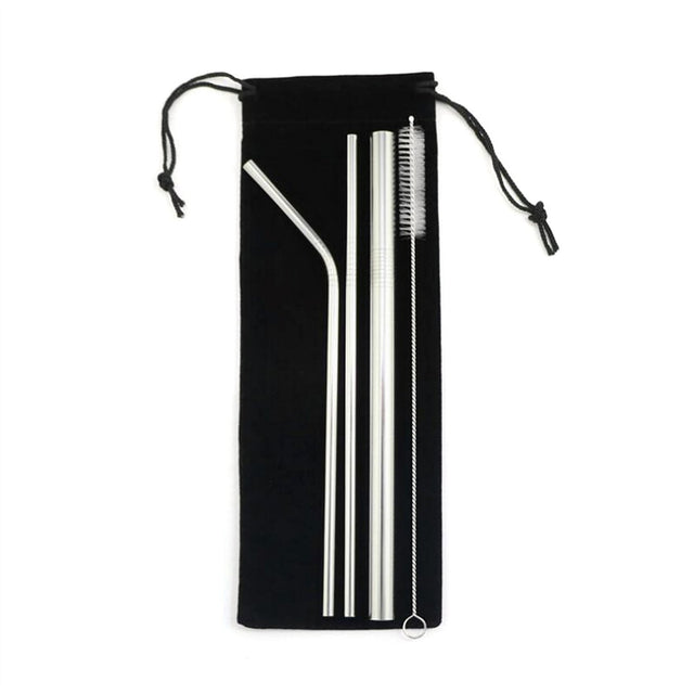 Straws With Velvet Bag - Yorkn Inc✅