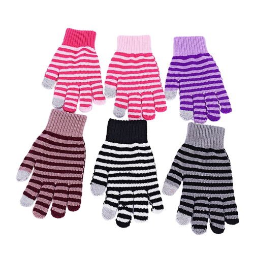 Striped Knitted Gloves - Yorkn Inc✅