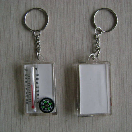 Thermometer Compass Key Chain Key Tag - Yorkn Inc✅