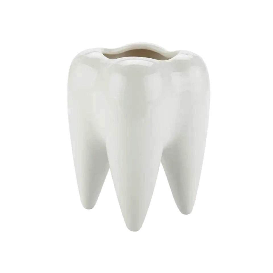 Tooth-shaped Ceramic Pen Holder - Yorkn Inc✅