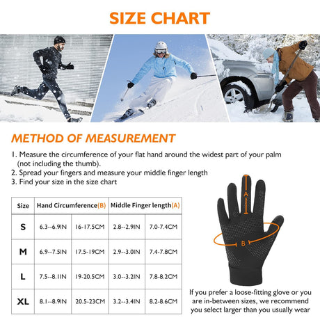 Touch Screen Anti - slip Warm Gloves For Sports - Yorkn Inc✅
