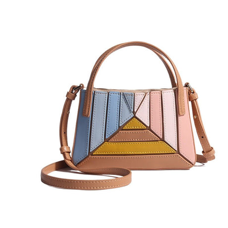 Turkish - inspired Ruched Color - block Mini Handbag - Yorkn Inc✅