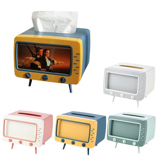 Tv Shape Tissue Holder Phone Holder Stand - Yorkn Inc✅