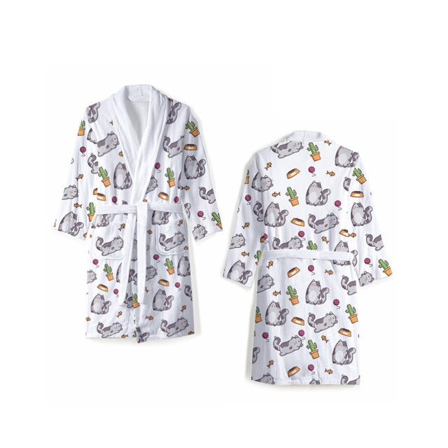 Ultra - soft Flannel Bathrobe - Yorkn Inc✅