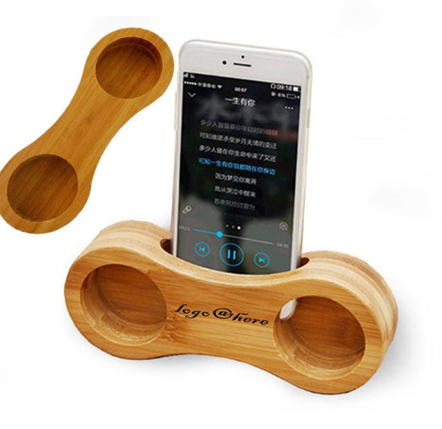 Universal Bamboo Mobile Holder Amplifier - Yorkn Inc✅
