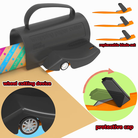 Upgraded Wrapping Paper Roll Cutter - Yorkn Inc✅