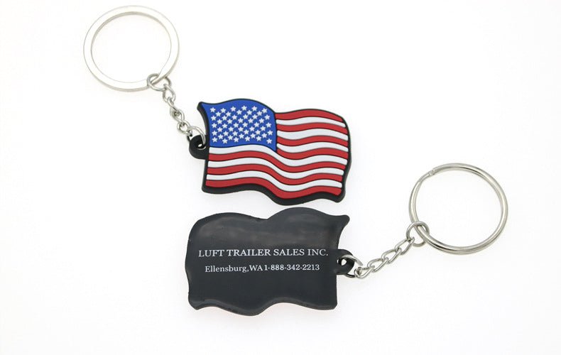 Us Flag Soft Key Chain Tag - Yorkn Inc✅