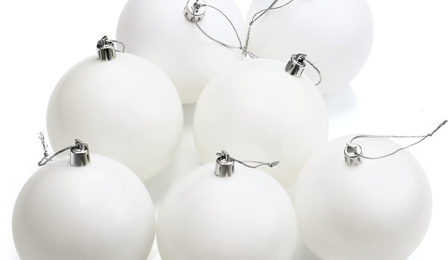White Ornaments Matte Christmas Ball - Yorkn Inc✅