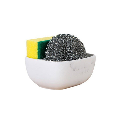 White Resin Sponge Holder For Kitchen Sin - Yorkn Inc✅