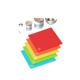 Wood Cutting Board Set With 6 Color - coded - Yorkn Inc✅