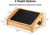 Wood Ergonomic Footrest - Yorkn Inc✅