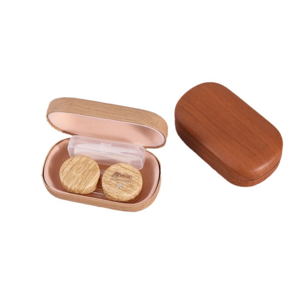 Wood Grain Contact Lens Case - Yorkn Inc✅