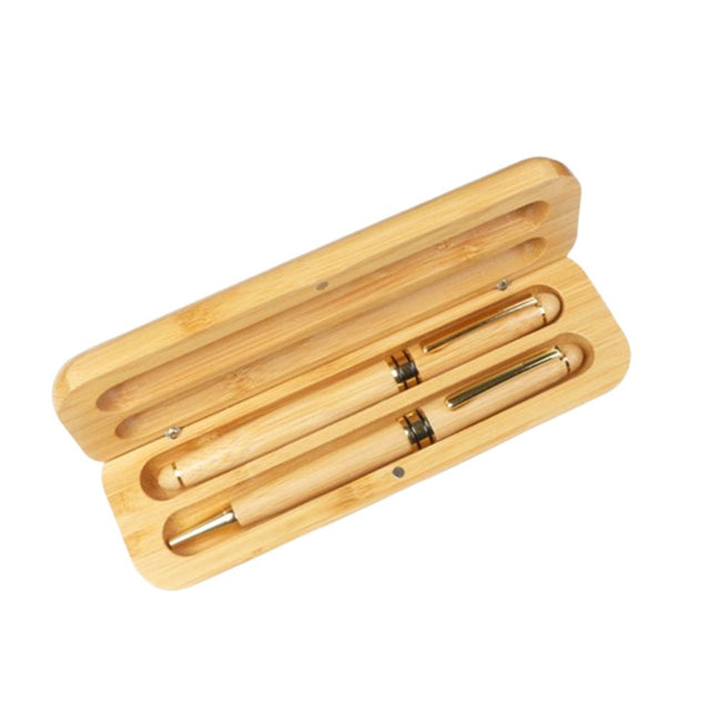 Wooden Pen Set With Holder - Yorkn Inc✅