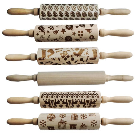 Wooden Rolling Pin With Embossed Message - Yorkn Inc✅