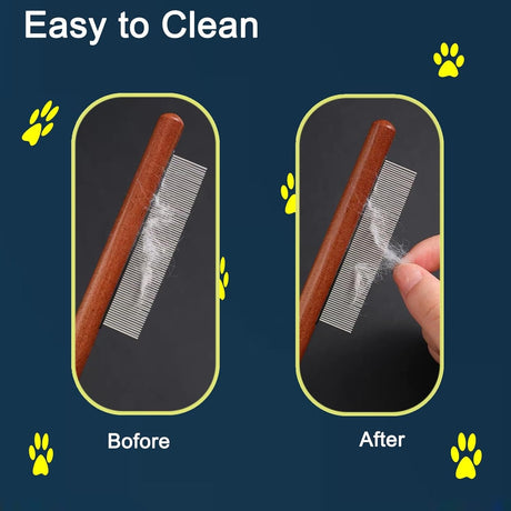 Wooden Small Dog Grooming Brush - Yorkn Inc✅