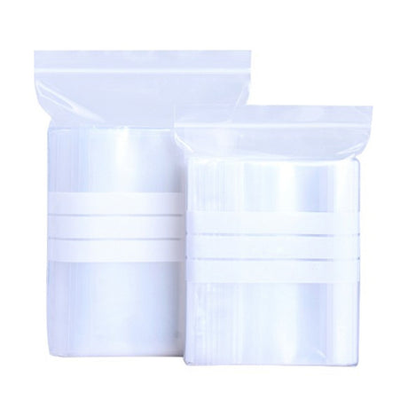 Write - on White Block Clear Bags - Yorkn Inc✅