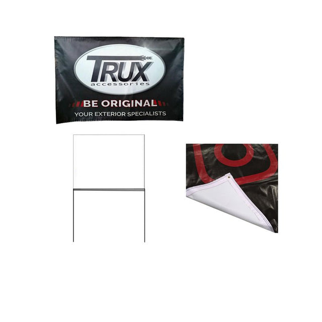 Yard Sign With Metal Wire H - stakes - By Boat - Yorkn Inc✅