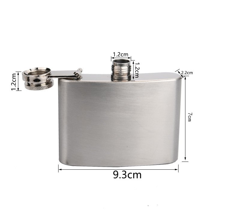 Fiole en acier inoxydable de 4 oz