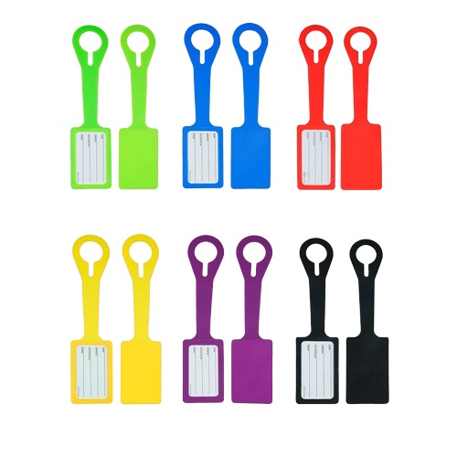 Étiquette à bagages en silicone