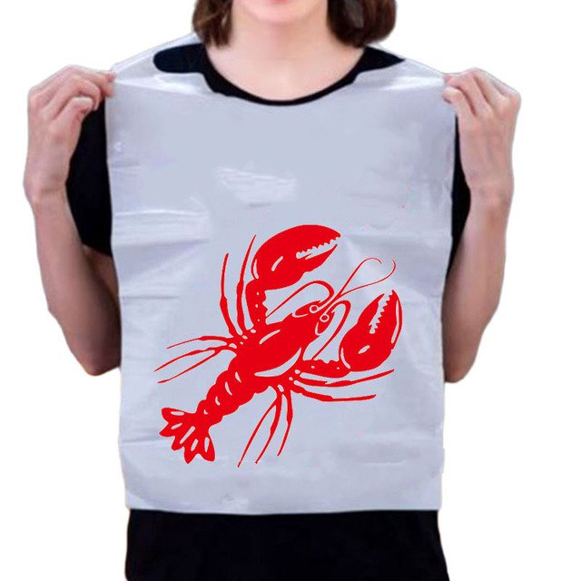 Bib de homard jetables en plastique