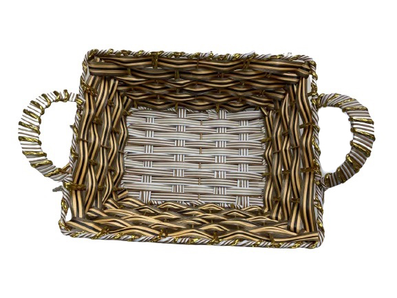 Panier en osier rectangle