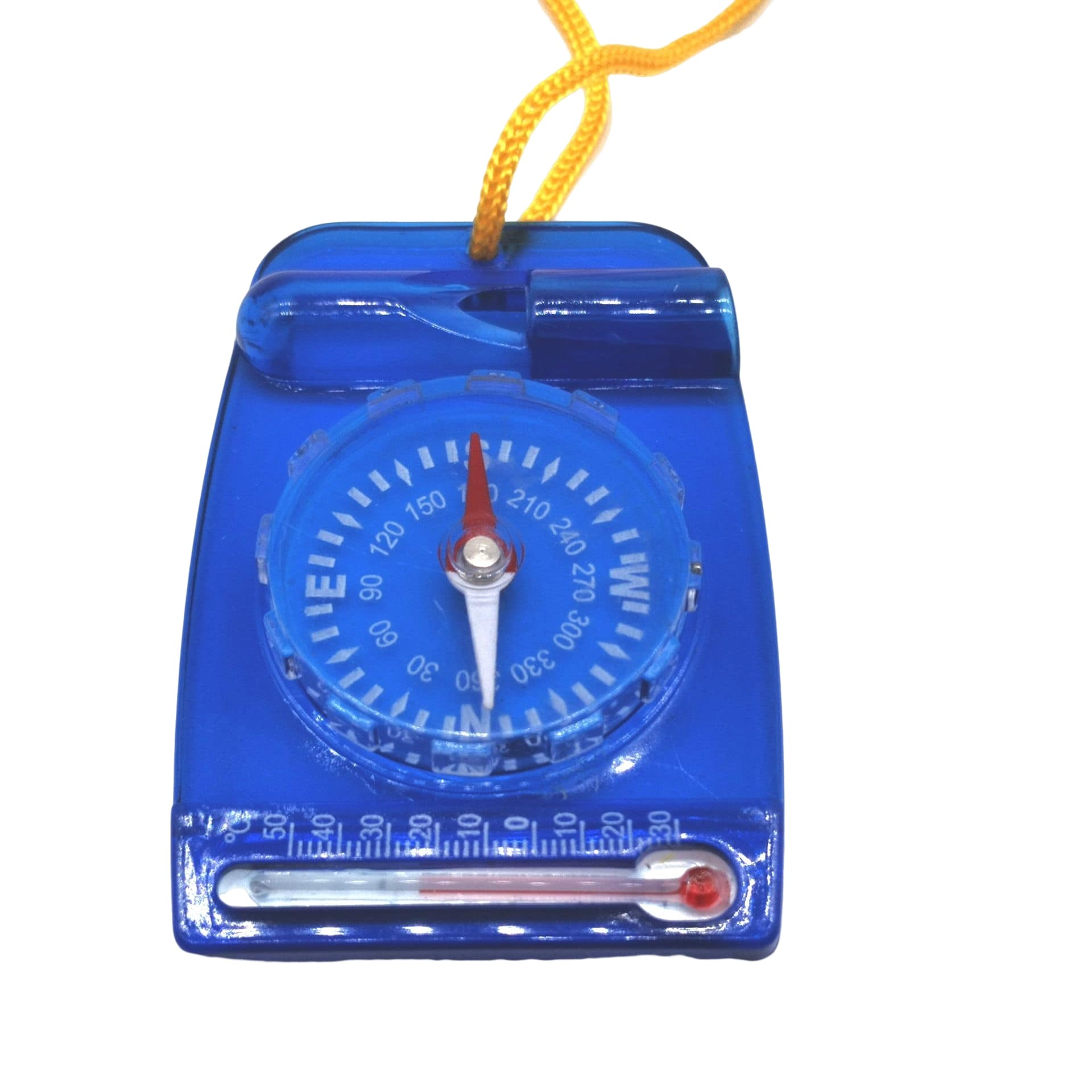 3 en 1 boussole, sifflet et thermomètre