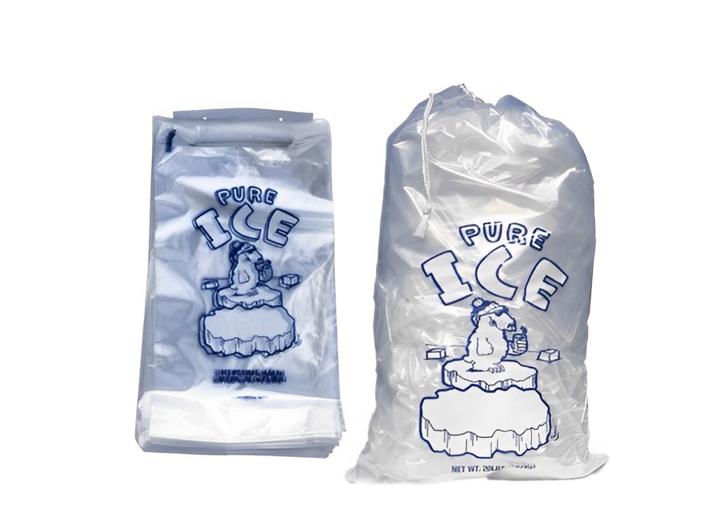10 Lb Drawstring Ice Bag